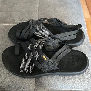 Teva Voya Strappy Hera Black Sport Sandals Sandals Women's 8 1099271